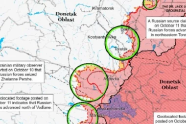 OBJAVLJENE NOVE RATNE MAPE: Rusi bili blizu osvajanja Pokrovska, a posle jednog sukoba - SVE SE PROMENILO (FOTO)