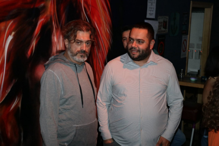 Sergej Trifunović na promociji Sajsi MC nakon koje je prijavio suprugu Isidoru Mijanović za nasilje