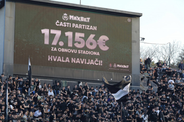 MaxBet časti Partizan - 17.156 evra za obnovu stadiona