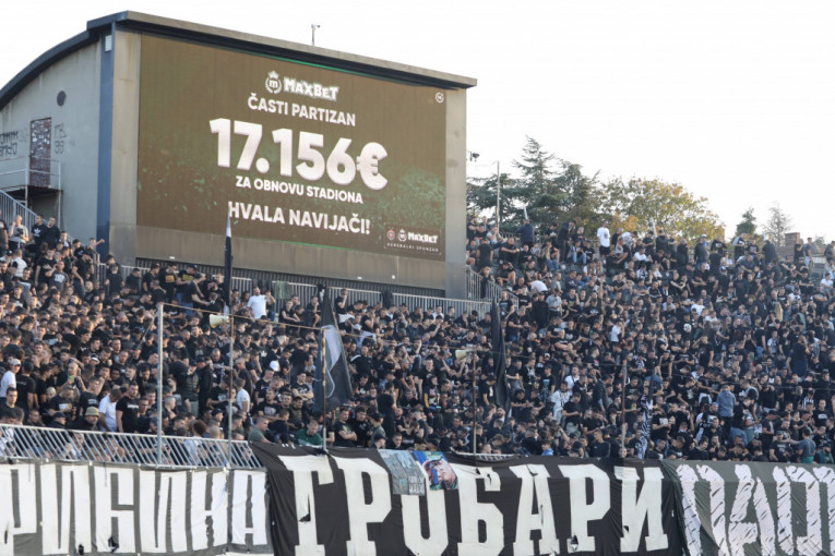 MaxBet časti Partizan - 17.156 evra za obnovu stadiona