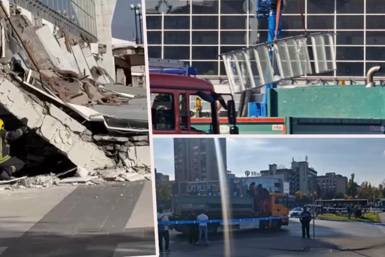 POVREĐENE IZVLAČE I UKAZUJU IM POMOĆ U HOLU ŽELEZNIČKE STANICE! Strahuje se da ispod ruševina ima još MRTVIH! (VIDEO)