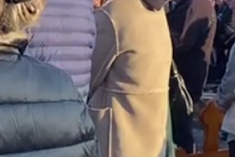 Natalija Ibraimov na sahrani Anđele Ruman