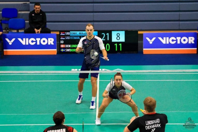 Anđela Vitman i Mihajlo Tomić su osvojili zlato za Srbiju na 49. VICTOR FZ FORZA Hungarian International Championships