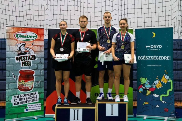 Anđela Vitman i Mihajlo Tomić su osvojili zlato za Srbiju na 49. VICTOR FZ FORZA Hungarian International Championships