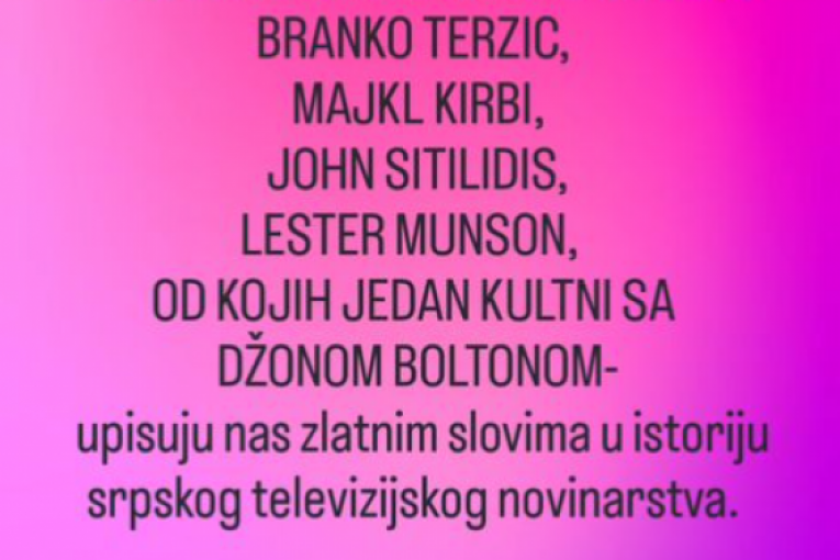 Saopštenje Jovane Jeremić