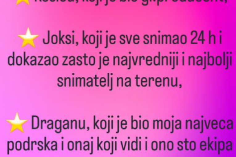 Saopštenje Jovane Jeremić