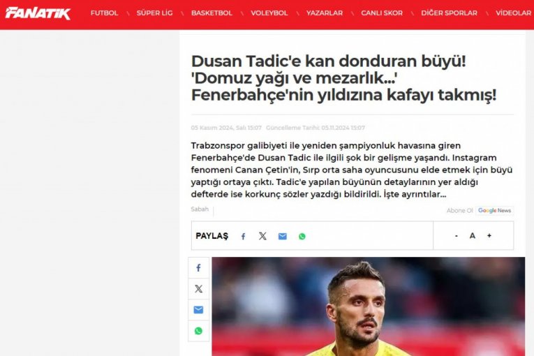 Crnom magijom je pokušala da zavede srpskog fudbalera