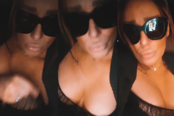 ŠTA JE OVO, CRNA ANA?! Pevačica nabacila ČIPKU preko grudi, spušta i diže SUKNJU, sevnula i BRADAVICA! Pogledajte snimak (VIDEO)