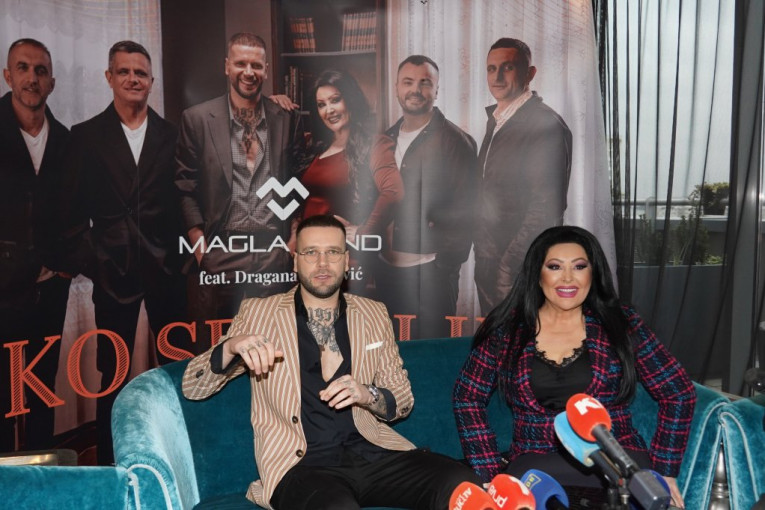 Dragana Mirković i Vladan Savić na promociji nove pesme