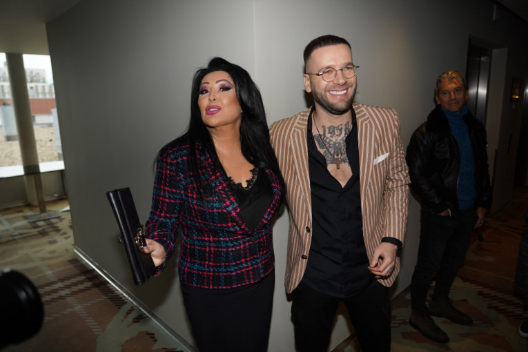 Dragana Mirković i Vladan Savić na promociji nove pesme