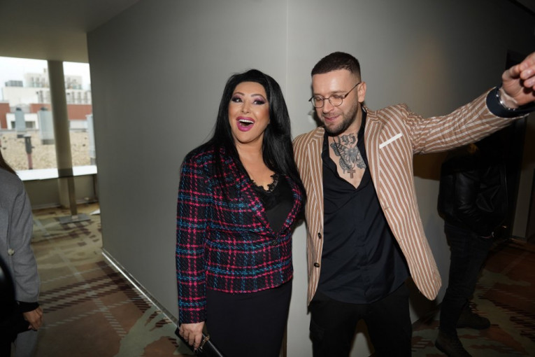 Dragana Mirković i Vladan Savić na promociji nove pesme