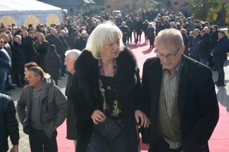 Vera Matović na Palminoj sahrani