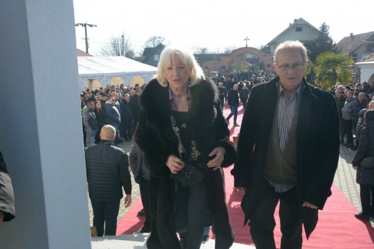 Vera Matović na Palminoj sahrani