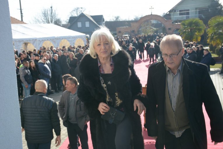 Vera Matović na Palminoj sahrani