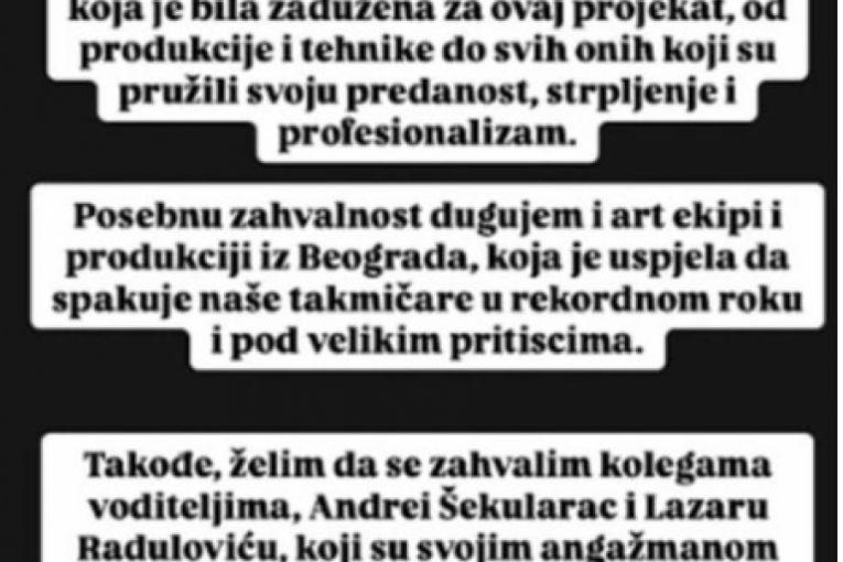 Oglašavanje Vladane Vučinić