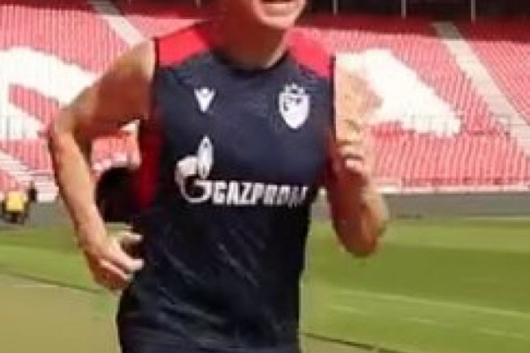 Trening Zvezdana Terzića na beogradskoj Marakani