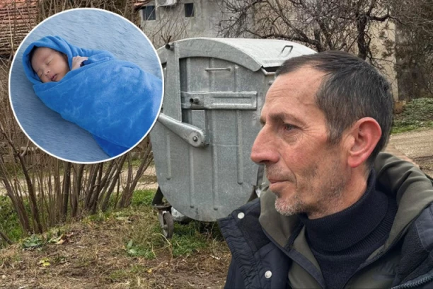 EKSKLUZIVNO! OVO JE ČOVEK KOJI JE IZVUKAO BEBU IZ KONTEJNERA: Skinuo sam jaknu i uvio sam je da se ne smrzne, a onda se desilo OVO! (FOTO)