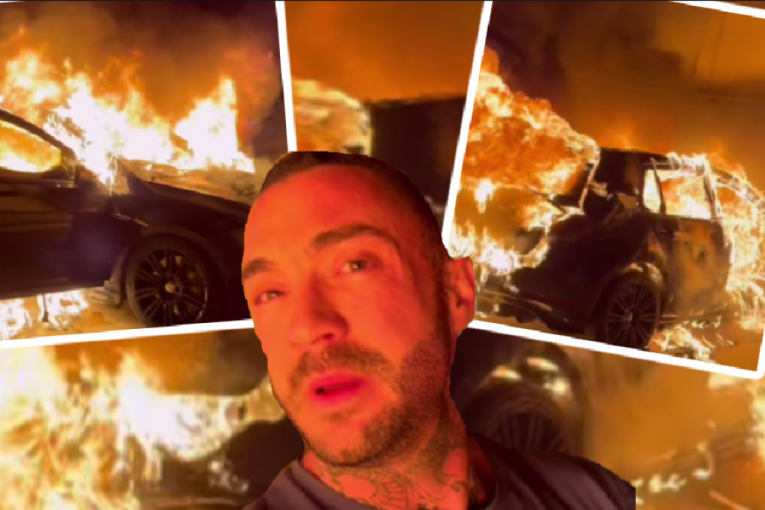 Jodžiru zapaljen auto