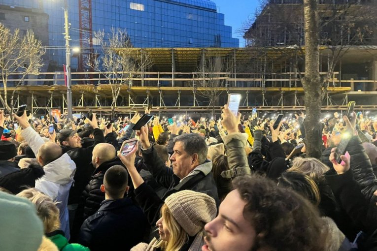 Branko Miljuš na protestima