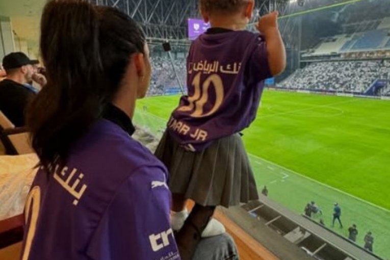 Bjanka je sa ćerkicom redovan gost mečevima Nejmarovog kluba