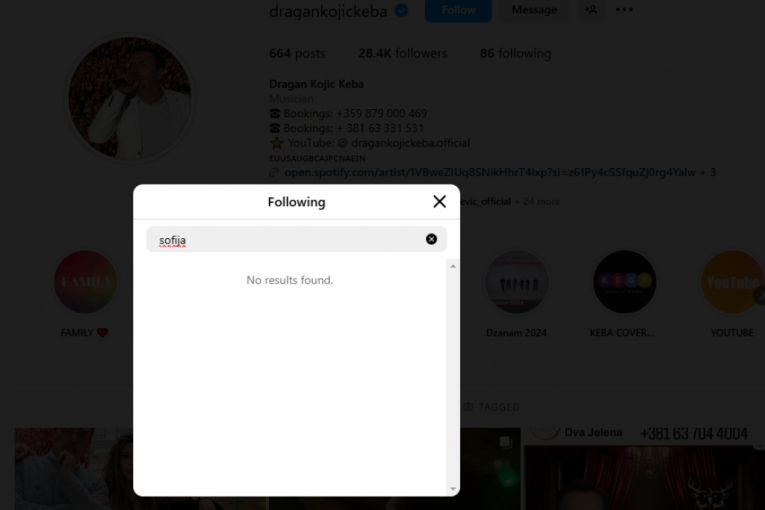 Keba ne prati novu snajku