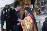 VUČIĆ LIČNO UČESTVOVAO U NAJSVEČANIJIM DELOVIMA LITURGIJE! Predsedniku na Hilandaru ukazano veliko poverenje od monaštva
