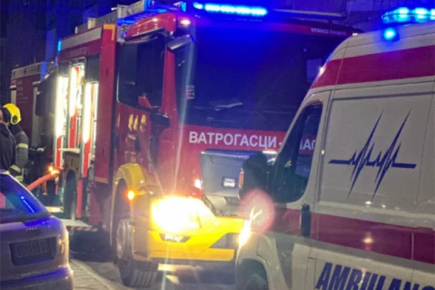 VELIKI POŽAR KOD LAZAREVCA! Čovek zadobio opekotine po licu!