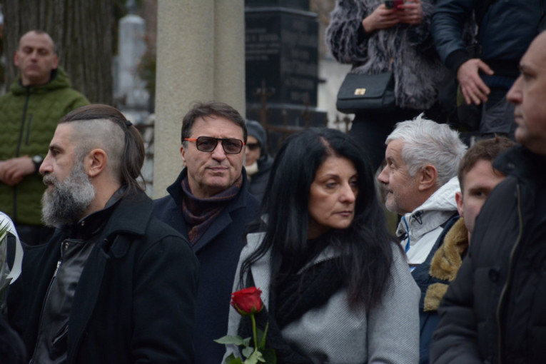 Jovan Memedović na sahrani Milorada Milinkovića