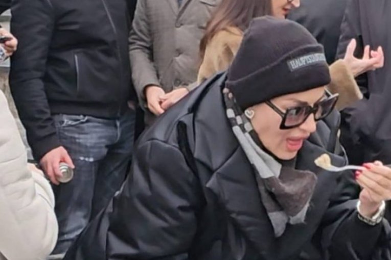 Luka Bojović na Arkanovom pomenu