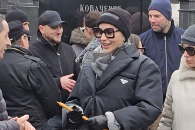 Luka Bojović na Arkanovom pomenu