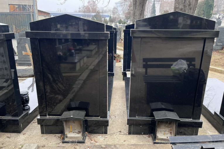 Novo groblje, spomenici Nikole i Vuka Bojovića