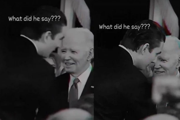 MISTERIJA KONAČNO RAZJAŠNJENA: Otkriveno šta je Baron Tramp šapnuo Bajdenu na inauguraciji svog oca! (VIDEO)