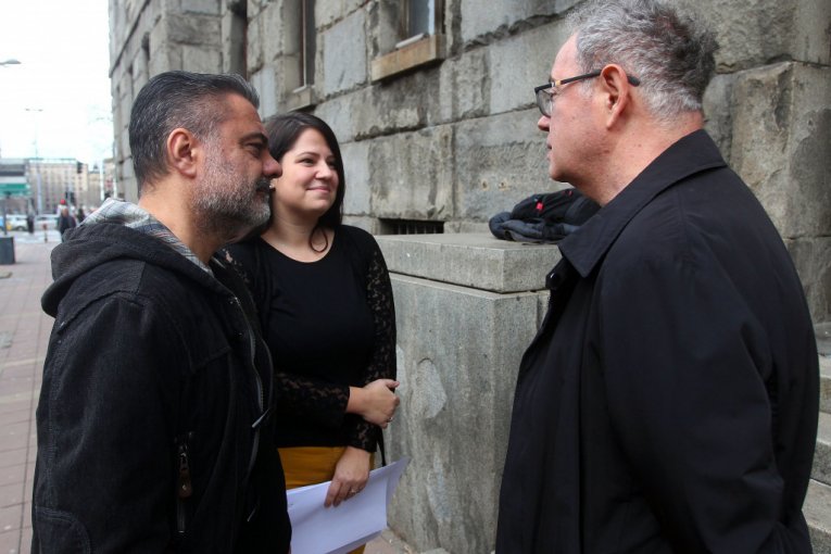 Smiljan Banjac - megafon na protestima opozicije