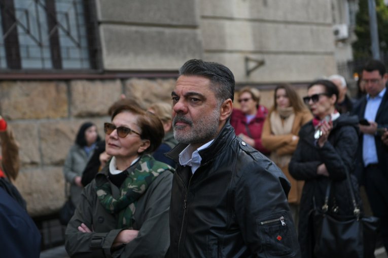 Smiljan Banjac - megafon na protestima opozicije