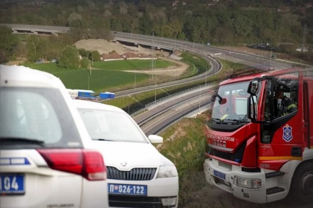ZAŠTITNA OGRADA PROŠLA KROZ AUTOMOBIL I UBILA DVOJE LJUDI! Prve fotografije JEZIVE nesreće kod Jagodine! (FOTO)
