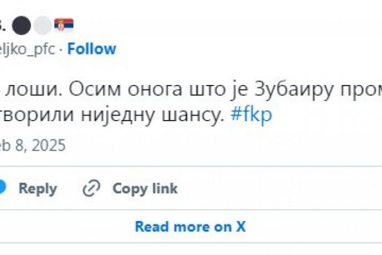 Navijači su na društvenim mrežama izneli svoj stav