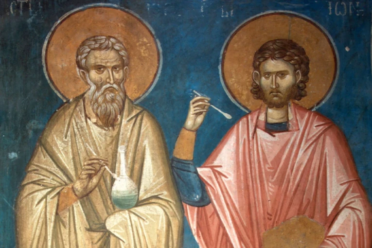 NJIMA SE MOLI AKO IMATE NESANICU, A I PRI OSVEĆENJU VODE! Sutra slavimo Svete besrebrenike Kira i Jovana!