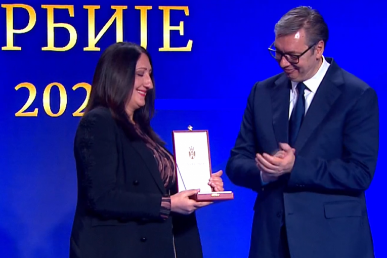 Dodela odlikovanja u Palati Srbija