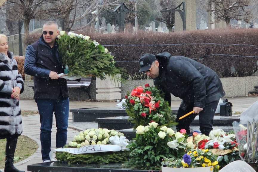 Emir Habibović na pomenu Šabana Šaulića