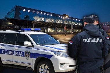 HAOS NA BEOGRADSKOM AERODROMU! Policajka mu zatražila dokumenta, on je povredio!