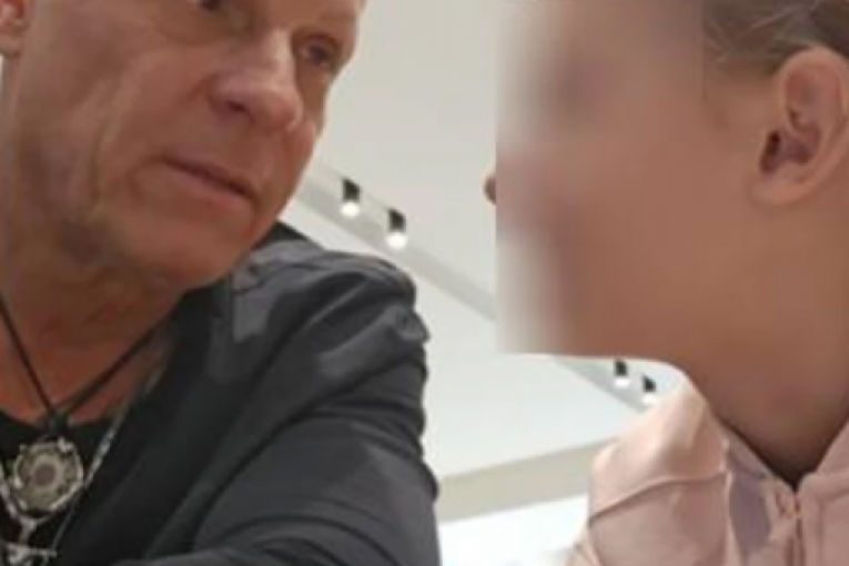 Đorđe David sa ćerkom