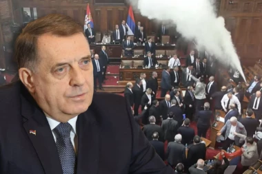 HITNO OGLAŠAVANJE MILORADA DODIKA: Obojena revolucija u Srbiji nije u bojama srpske trobojke, već u boji ALBANSKE ZASTAVE!