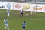 OVAKO NEŠTO MOŽE DA SE DOGODI SAMO U CRNOGORSKOM FUDBALU: Lopta stala u blatu pred gol liniju - tek tada je usledio pravi šok! (VIDEO)