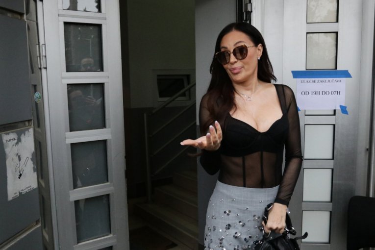 Ceca Ražnatović na snimanju Zvezda Granda