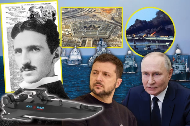 UKRAJINCI PRVI OSTVARILI VIZIJU SLAVNOG SRPSKOG NAUČNIKA! TESLINA AJKULA PUTINOV KOŠMAR: Novi morski dron prži sve na vodi i obali