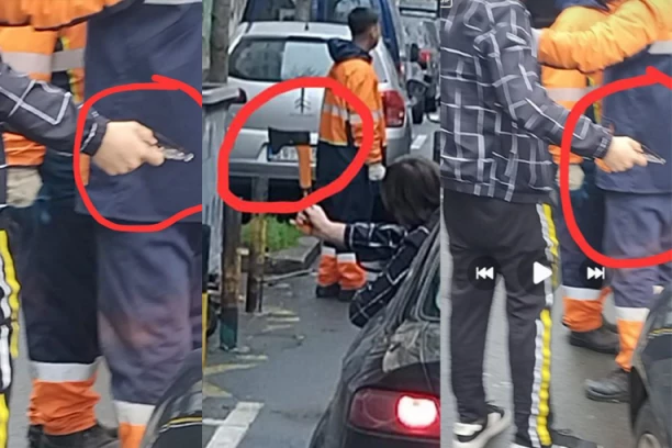 JEZIVA SCENA U BEOGRADU! Muškarac pretio radnicima Gradske čistoće, VITLAO SEKIROM, ali se nije zaustavio tu! (FOTO+VIDEO)