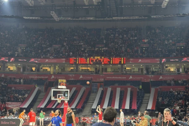 ZVEZDA MERIDIANBET POKAZALA KREATIVNOST! Evo kako izgleda prazan deo Arene!