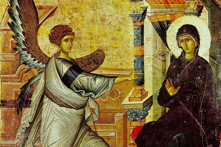DANAS JE CRVENO SLOVO I VELIKI PRAZNIK! Slavimo Blagovesti, dan kad je Arhangel Gavrilo javio Devici Mariji da će roditi Isusa!