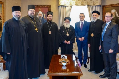 NA POZIV DRŽAVE, U ISTORIJSKU POSETU SRBIJI DOLAZI PATRIJARH IZ EGIPTA: U misiji duhovne diplomatije vladika Petar razgovarao sa episkopom Koptske crkve