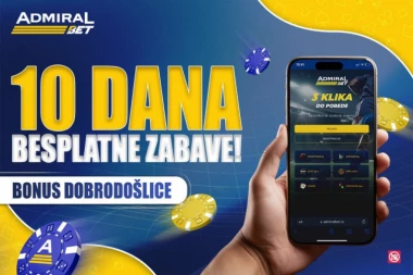 SVEŽ START U ADMIRALBETU – 10 DANA BESPLATNE IGRE VAS ČEKA! Pridružite se i uživajte u dvostrukoj zabavi!